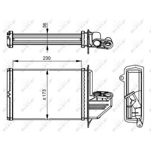 Wärmetauscher, Innenraumheizung NRF 54294