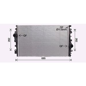 Arrefecedor do motor AVA COOLING AL2147