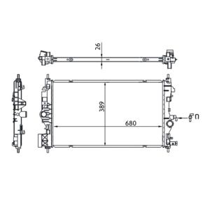 Arrefecedor do motor MAHLE CR 1697 000S