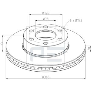 Bremsscheibe PETERS 026.676-10A