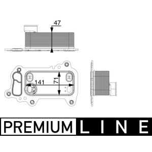 Radiateur d'huile MAHLE CLC 79 000P