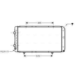 Arrefecedor do motor AVA COOLING PEA2146