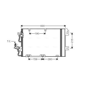 Condensador, sistema de ar condicionado AVA COOLING OL5367D AVA