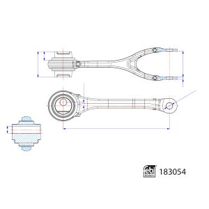 HinterPyöränripustussarm FEBI BILSTEIN 183054