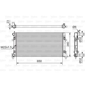 Radiador, arrefecimento do motor VALEO 701522