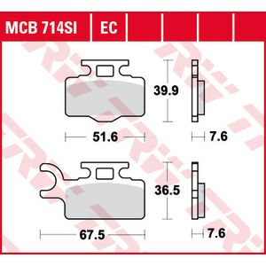 Jarrupalasarja TRW MCB714EC