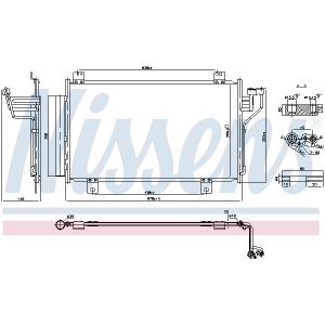 Condensator, airconditioning NISSENS 940575