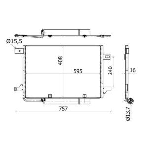 Condensador, ar condicionado BEHR MAHLE AC 369 000S