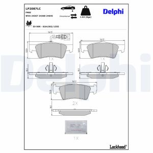 Remblokset DELPHI LP2087LC