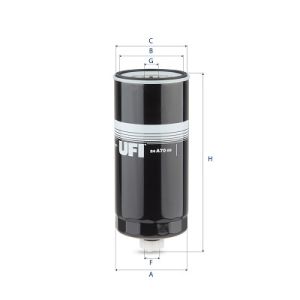 Kraftstofffilter UFI 24.A70.00