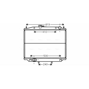 Arrefecedor do motor AVA COOLING DN2265