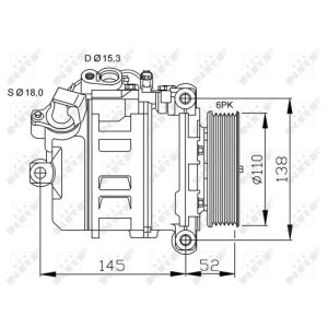 Compressor, airconditioning NRF 32435