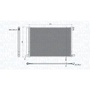 Kondensator, Klimaanlage MAGNETI MARELLI 350203101300