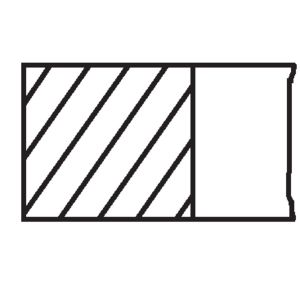 Jeu de segments de piston MAHLE 083 16 N0