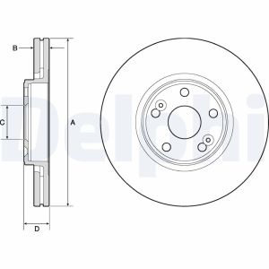 Disque de frein DELPHI BG4746C