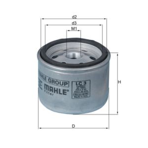 Filtro de ar MAHLE LC 3