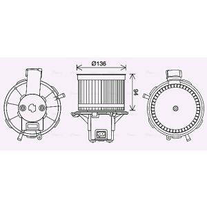 Pulseur d'air habitacle AVA COOLING FT8465