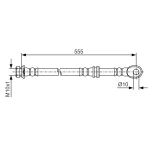 Flexible de frein BOSCH 1 987 481 087