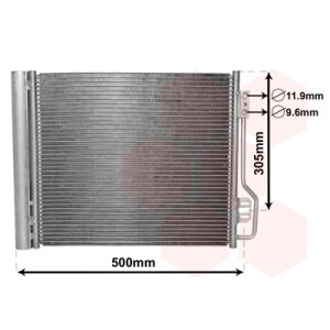 Condensator, airconditioning VAN WEZEL 29005013