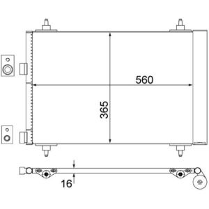 A/C-kondensor MAHLE AC 315 000S