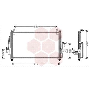 A/C-kondensor VAN WEZEL 81005040