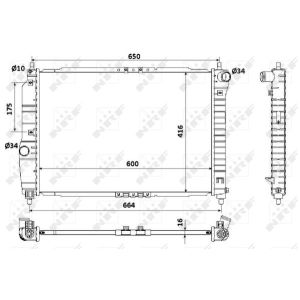 Kühler, Motorkühlung Economy Class NRF 53902A