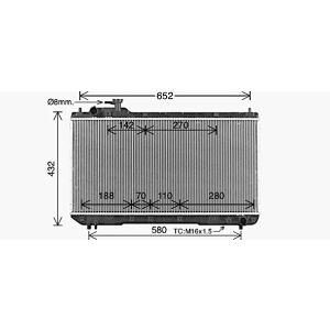 Arrefecedor do motor AVA COOLING TO2297