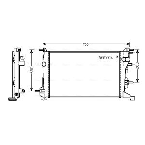 Radiateur moteur AVA COOLING RT2410