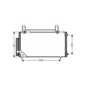 Condensador, sistema de ar condicionado AVA COOLING HDA5186D