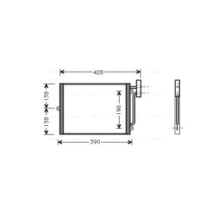 Condenseur (climatisation) AVA COOLING PRA5038