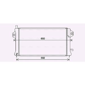 Arrefecedor do motor AVA COOLING MT2270