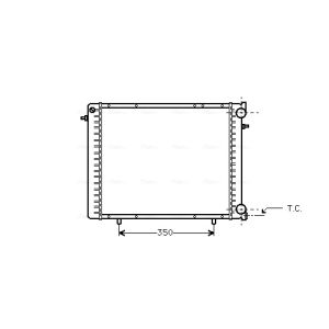 Arrefecedor do motor AVA COOLING RT2045