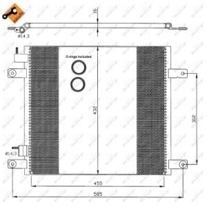 Condensador, aire acondicionado EASY FIT NRF 35364