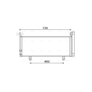 Condensador, ar condicionado AVA COOLING TO5595D