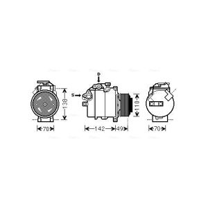 Compresor, aire acondicionado AVA COOLING BWAK411