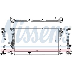 Radiator, motorkoeling NISSENS 63124