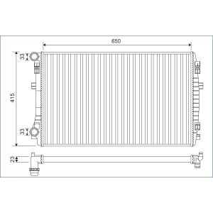 Radiador, arrefecimento do motor VALEO 701129