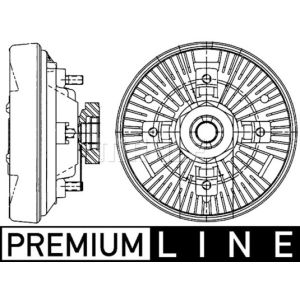 Embrayage (ventilateur de radiateur) MAHLE CFC 208 000P