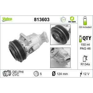Compressor, ar condicionado VALEO 813603