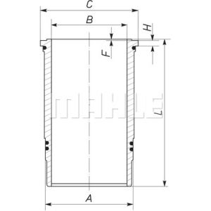 Zylinderlaufbuchse MAHLE 037 LW 00106 001