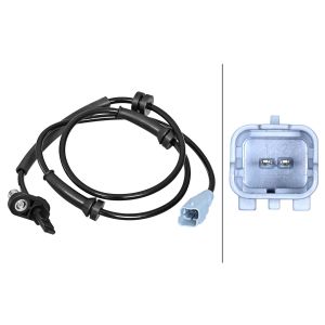 Sensor do ABS traseiro, direito HELLA 6PU 358 217-231