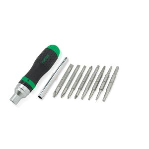Botão de chave de fendas de 1/4". TOPTUL 7/16 polegadas, 1/4 polegadas e 5/16 polegadas com bits