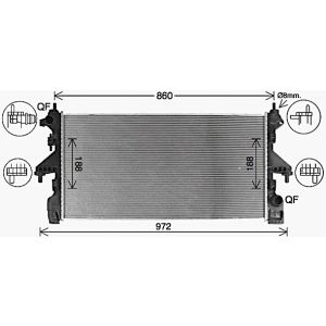 Arrefecedor do motor AVA COOLING CN2319