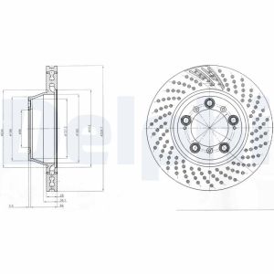 Disco de freno DELPHI BG9097C