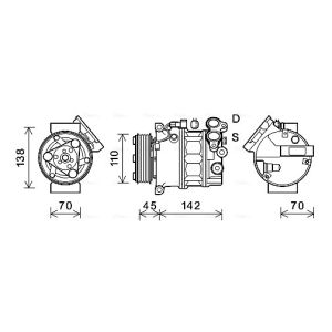 Compressor, ar condicionado AVA COOLING VOAK192