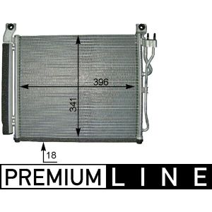 Condenseur (climatisation) MAHLE AC 591 000P