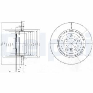 Disco de freno DELPHI BG3787