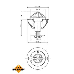 Thermostaat, koelvloeistof NRF 725200