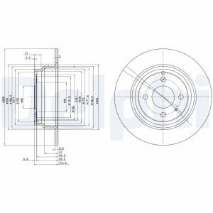 Disco freno DELPHI BG2721