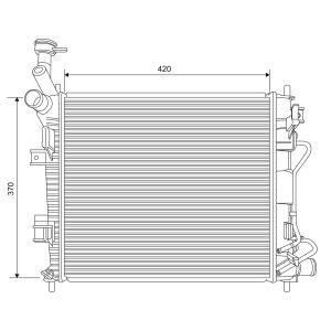 Motorkühler VALEO 701621